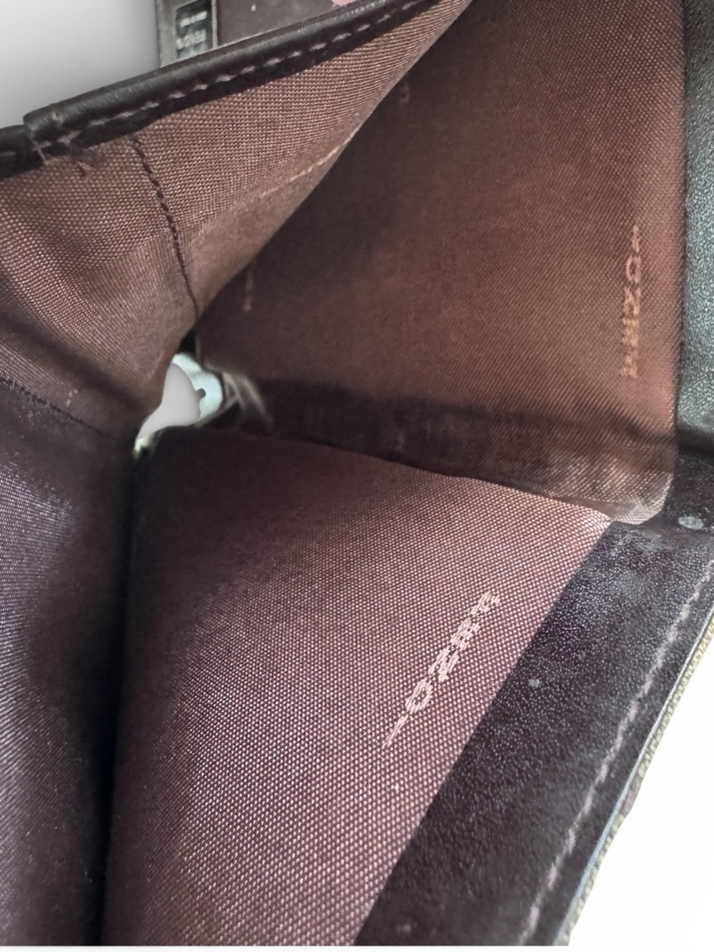 Fendi Zucca FF Trifold Wallet Brown Canvas & Leather Vintage Made in Italy - Picture 5 of 13